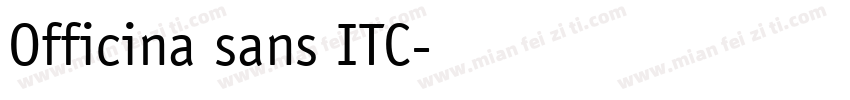Officina sans ITC字体转换